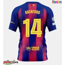 Camiseta Barcelona Marcus Rashford #14 Primera Equipación 2025-26 manga corta